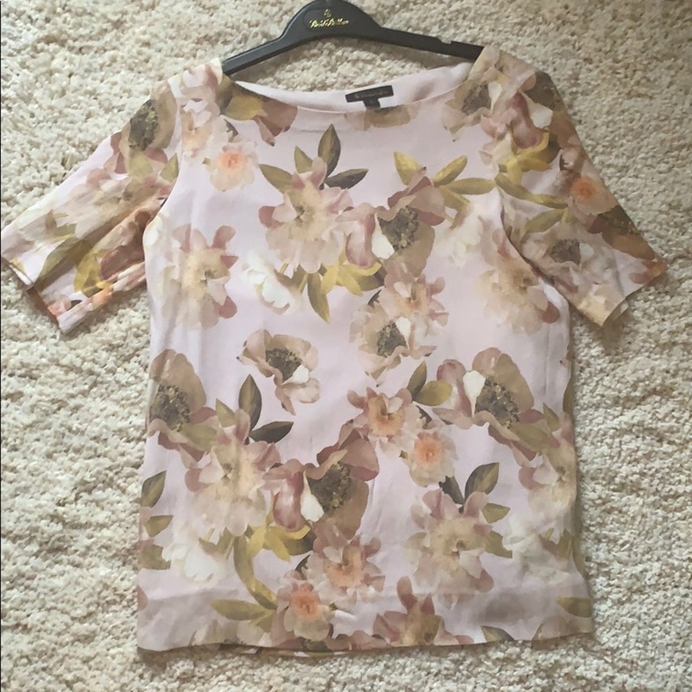 Brooks Brothers Pink Floral Silk Top 2